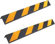 SNS SAFETY LTD RCG-131x2 Rubber Corner Guards, 8 mm thickness, for garages and warehouses, color black and yellow, dimensions 80 x 10 x 10 cm (pack of 2 pcs)