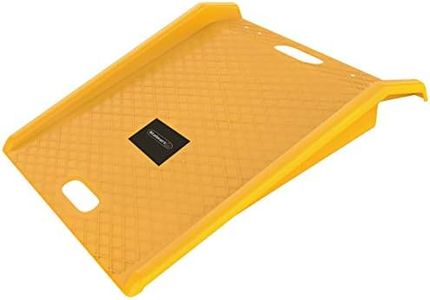 Driveway Curb Ramp - Heavy Duty, Portable Curb Ramp with 1000lb Capacity - for Furniture Dollies, Hand Trucks, or Moving Carts by Stalwart (Yellow)