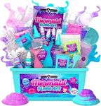 Original Stationery Mermaid Slime Kit, 35-Pieces Slime Set to Make Glow in The Dark Slime with Lots of Sparkle Slime Add Ins, Mermaid Gifts for Girls