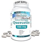 Quercetin Supplement 500 mg Extra Strength. 60-Day Supply, 120 Vegan Capsules