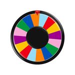 Azdvzd 8 Inch Table Spinning Wheel,Double-Sided 8/16 Slot Color Prize Wheel ,Dry Erase Spin Wheel For Fortune Spinning Game,Trade Show, Holiday Activities,Party Pub,Home Education - Adult, Multicolor