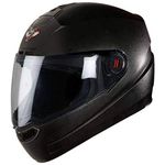 Steelbird SBA-1 7Wings Classic Full Face Helmet with Clear Visor (Black with Clear Visor, Large 600 MM)