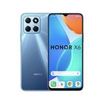 HONOR X6 Mobile Phone, 6.5 Inch Dual SIM Unlocked Smartphone, 50MP Triple Camera, 5000mAh, 4GB+64GB, Android 12 (2 Year Warranty), Ocean Blue