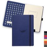 Dingbats* Wildlife Lined Journal A5 - Vegan Leather Hardcover, Ideal for Work, Travel - Pocket, Elastic Closure, Bookmark