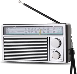 Radios Portable AM FM Retro Radio, Transistor Radios with Loud Speakers, Battery Powered or DC Power, Suitable for Indoor, Outdoor and Emergency Use, Small Transistor Radio AM FM Gifts