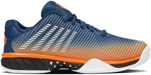 K-Swiss Men's Hypercourt Express 2 Tennis Shoe Tennis Shoe, Blue Opal/Black/White, 10.5 M
