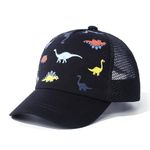 DRESHOW Toddler Baseball Cap Baby Sun Hat Cute Dinosaur Patterned Caps Unisex Baby Trucker Hats Infant Toddler Kid Hats for Boys Girls