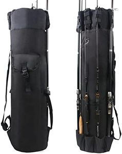 AGOOL Fishing Rod Carrier Fishing Pole Bag Fishing Rod Case Fishing Bag Fishing Gear Equipment Fishing Rod Bag Travel Carry Case Large Capacity Waterproof Fishing Reel Bag Case Fishing Gifts for Men