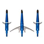 Swhacker Levi Morgan Series 2-Blade Blade Lock Broadhead 2.5" Pack of 3, Blue