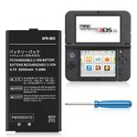 3DS XL Battery for Nintendo 3DS XL New 3DS XL LL Game, High Capacity 3200mAh Li-ion 0 Cycle Internal Replacement Battery for Nintendo Switch Game Console SPR-003 Battery with Repair Tool Kit