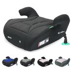 My Babiie MBCSB10 Booster Car Seat - Lightweight at 1kg, Approx. 6-12 Years (125-150cm, 22-36kg), R129, i-Size Backless Child Car Seat, Group 3, Compact, Portable, Ideal for Travel - Black