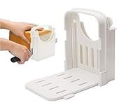 NatureMan Bread Slicer for Homemade Bread Adjustable Foldable Loaf Cutter Machine Bagel Toast Slicing Sandwich Maker