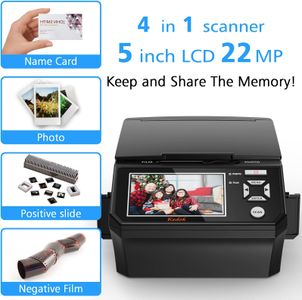 Photo, Slide & Negative Scanner with 5" LCD – 22MP Film Digitizer, 8GB SD Card