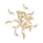 Airssory 20 Pcs Fashion High-Heeled Pumps Shoes Charms Real 18K Gold Plated Brass Rhinestone Crystal Tiny Dangle Pendants Bulk for Women Girl Jewelry Making - 10mm