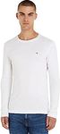 Tommy Jeans Men's Original Rib Long Sleeve Top, White, XL