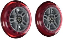 Razor Scooter Replacement Wheels Set with Bearings - Red