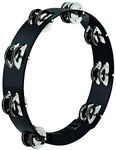 Meinl Percussion HTT10BK Headliner Series Tour Tambourine, 10" - 2 Rows, Black