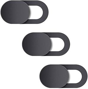 Natipo Webcam Cover,3 PCS Camera Cover Slide, Ultra-Thin Webcam Cover Slide Compatible for Laptop Desktops, MacBook, PC, Tablet, Cell Phone and more Accessories -Protect Your Privacy Security (3-Pack)