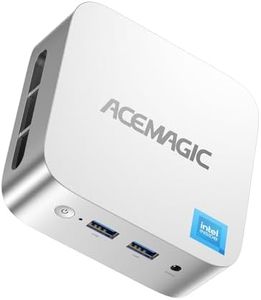 ACEMAGIC Vista V1 Mini PC 11 Pro, Ιntel Alder Lake N97(Beat N100/N200,up to 3.60GHz), 16GB DDR4 1TB SSD Mini Office Desktop PC, Support 4K@60Hz Display/5G WiFi/Bluetooth/USB3.2