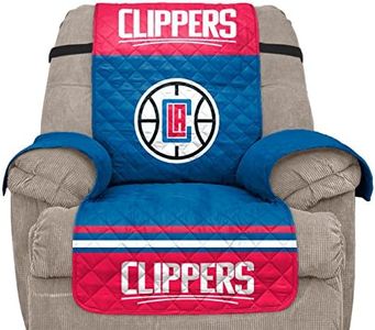 NBA Los Angeles Clippers Unisex Nbanba Furniture Protector with Elastic Straps, Red, Recliner