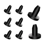 AIEX 8pcs Kayak Drain Plug, Canoe Drain Stoppers Kit, Universal Kayak Drain Holes Plugs, Scupper Plugs for Kayak Boat (Black)