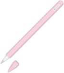 T Tersely Silicone Case for Apple Pencil Pro 2024 / Apple Pencil 2nd,Soft Sleeve Holder Grip + Protective Nib Cover for iPad Pen Stylus,Anti-Slip Pencil Holder Sleeve - Pink