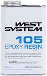 West System 105-A Epoxy Resin,Clear Pale Yellow