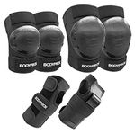 BODYPROX Knee Pads Elbow Pads Wrist Guards Set for Inline Skating, Skateboarding, Roller Derby, BMX Ride, and Rollerblading. (Medium)