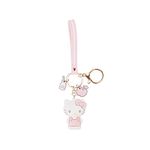 PaPiJoJo Cute Keychain Kawaii Anime Keychain, Hello Kitty, My Melody,Kuromi,Keroppi, Badtz-Maru, Cinnamoroll, Pompompurin, Hello Kitty, Small