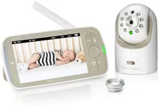 Infant Optics DXR-8 PRO Video Baby Monitor, 720P HD Resolution 5" Display, Patented A.N.R. (Active Noise Reduction), No WiFi, Pan Tilt Zoom, and Interchangeable Lenses