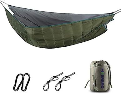 Double Hammock Underquilt, HIKERBRO 4 Season Heavy Duty Under Quilt with Tree Straps, Large Hammock Protector for Winter Camping, Backpacking, Hiking