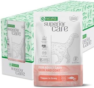 Nature's Protection Superior Care Wet Cat Food - Tuna Fish & Shrimp Cat Food Toppers for Adult Cats, Natural, High Protein, 2.46 oz. Pouches (24-Pack)
