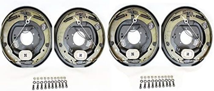 Southwest Wheel 2-Pack 12" X 2" TruRyde Self-adjusting Electric Brakes with Hardware (2 Right Hand + 2 Left Hand)