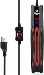 fishkeeper 800W Adjustable Submersible Aquarium Heater - PID Electronic Smart Thermostat Fish Tank Heater with Out-of-Water/Run-Dry/Overheat/Low-Temp Safrty Protection for 40-220 Gallon Fish Tanks