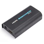 MiraBox HDMI Ethernet Network Extender Receiver 400ft 160M Over TCP/IP 1080P Via Rj45 Cat5 Cat5e Cat6 Lan Cable Supports Sky HD Box Laptop PC DVD PS4