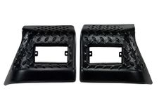 Rugged Ridge 11650.20 Black Diamond Plate Front Fender Guard - Pair