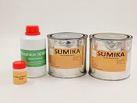 sumikrafts Screen Printing kit-PVC Ink sumika Black + White 1 kg (tin Can)+Emulsion Green 200gm+ Sensitizer 10gm for Graphic Arts Screen Printing