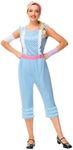 Deerose Halloween Shepherds Costume Blue Bo Story Peep Clothing Set Sleeveless Scale Print Top and Pants M