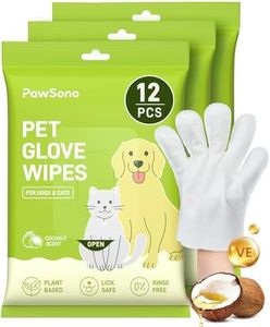 36PCS Hypoallergenic Pet Glove Wipes for Dogs & Cats - Quick Clean & Deodorizing Between Baths & Travel | Dog Washing Wipes for Fur, Butt, Paws, Eyes & Ears |Cat Cleaning Gloves for Grooming & Bathing