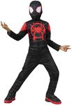 Spider-Man: Into The Spider-Verse Child's Mile Morales Spider-Man Costume Jumpsuit & Mask, Small