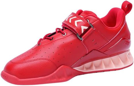 CASTIRON LIFT Weightlifting Shoes,Squat Shoes for Women - Non-Slip Rubber Sole, Stability for Powerlifting, Cross-Training, Gym Workouts White/Red