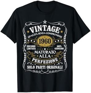 64° Compleanno 64 Anni Compleanno Uomo Vintage 1960 Regalo Maglietta