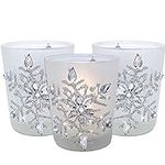 Snowflake Candleholders with Flamel