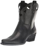 Circus NY Women's Jadia Western Boot, Black Smooth, 9.5