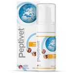 Peptivet Foam Eudermic Foam for Dogs and Cats – Soothing for Itchy Skin – Moisturising - Fast absorbing - Non-Irritant - 100 ml