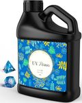 Upgraded UV Resin Kit, Hard Type Crystal Clear Ultraviolet Curing UV Epoxy Resin for Craft Jewelry Making (1 liter)