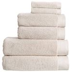 Christy Luxe 6 Piece Towel Set in French Grey 100% Turkish Cotton - Super Soft & Quick Dry - Machine Washable - 730GSM - 2 Bath, 2 Hand & 2 Face Towels