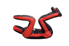 DALLX MMA Grappling Dummy for Wrestling Judo Karate BJJ JIU Jitsu Punching Vinly Dummies Mixed Martial Arts Police Training Self Defense – UNFILLED (Black Red, 170 CM)