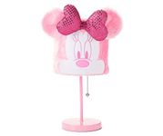 Idea Nuova Disney Minnie Mouse Plush Shade Table Lamp, Pink
