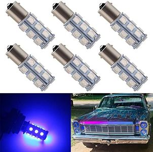 DophiSall Auto 6-Pack DC12V Blue Color 1156 BA15S 1141 1073 7506 Bulb RV Camper SUV MPV Car LED Replacement Turn Signal Bulb Brake Light Bulb Backup Light Lamp